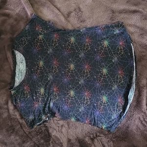 Torrid Rainbow Spiderweb Tee